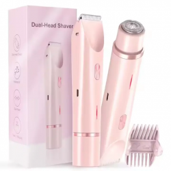 মহিলাদের 2-in-1 Electric Bikini Trimmer Dual Head Shaver, IPX7 Waterproof Rechargeable Body Hair Razor thumbnail 5
