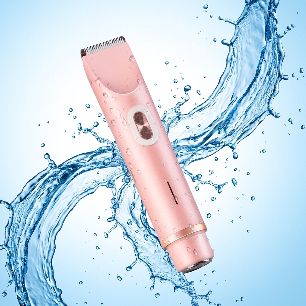 মহিলাদের 2-in-1 Electric Bikini Trimmer Dual Head Shaver, IPX7 Waterproof Rechargeable Body Hair Razor thumbnail 2