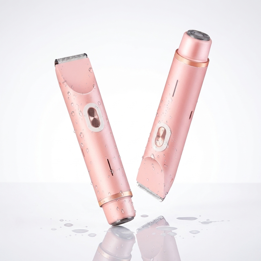 মহিলাদের 2-in-1 Electric Bikini Trimmer Dual Head Shaver, IPX7 Waterproof Rechargeable Body Hair Razor thumbnail 6