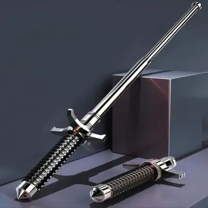 26inc Premium Self Defense Retractable Metal Stick thumbnail 5