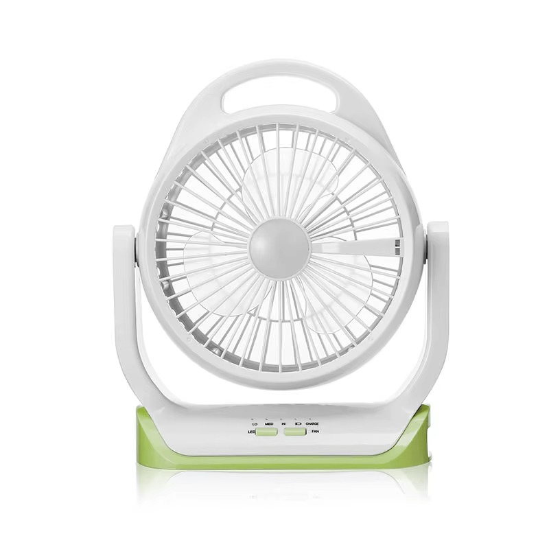 Rechargeable Portable USB Desktop Air Cooling Fan with LED Light, 3 Speed Adjustable Table Fan thumbnail 2