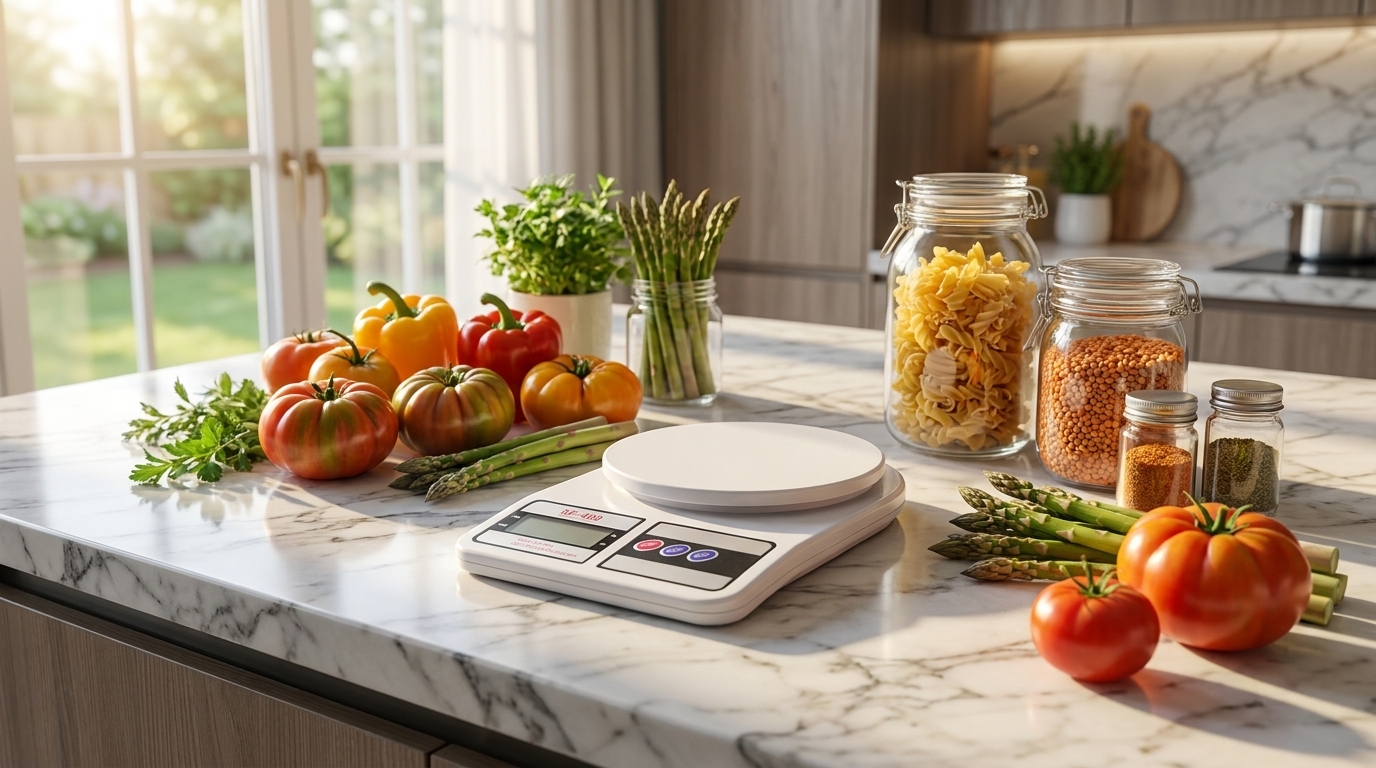 SF-400 Digital Kitchen Scale Food Weight Measuring Machine, Portable Electronic Kitchen Scale with AA Battery thumbnail 2