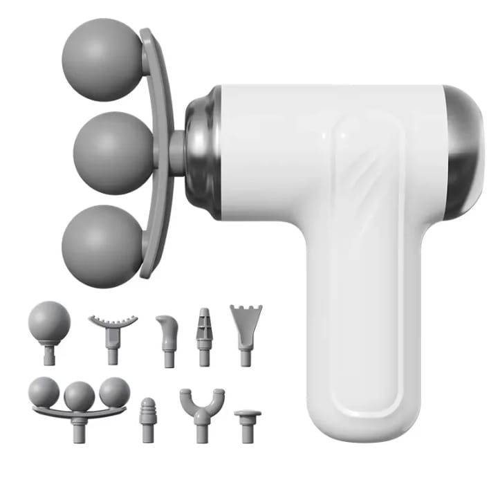 9 in 1 Mini Massage Gun Rechargeable Muscle Massager, Type-C Portable Deep Massage Device thumbnail 5