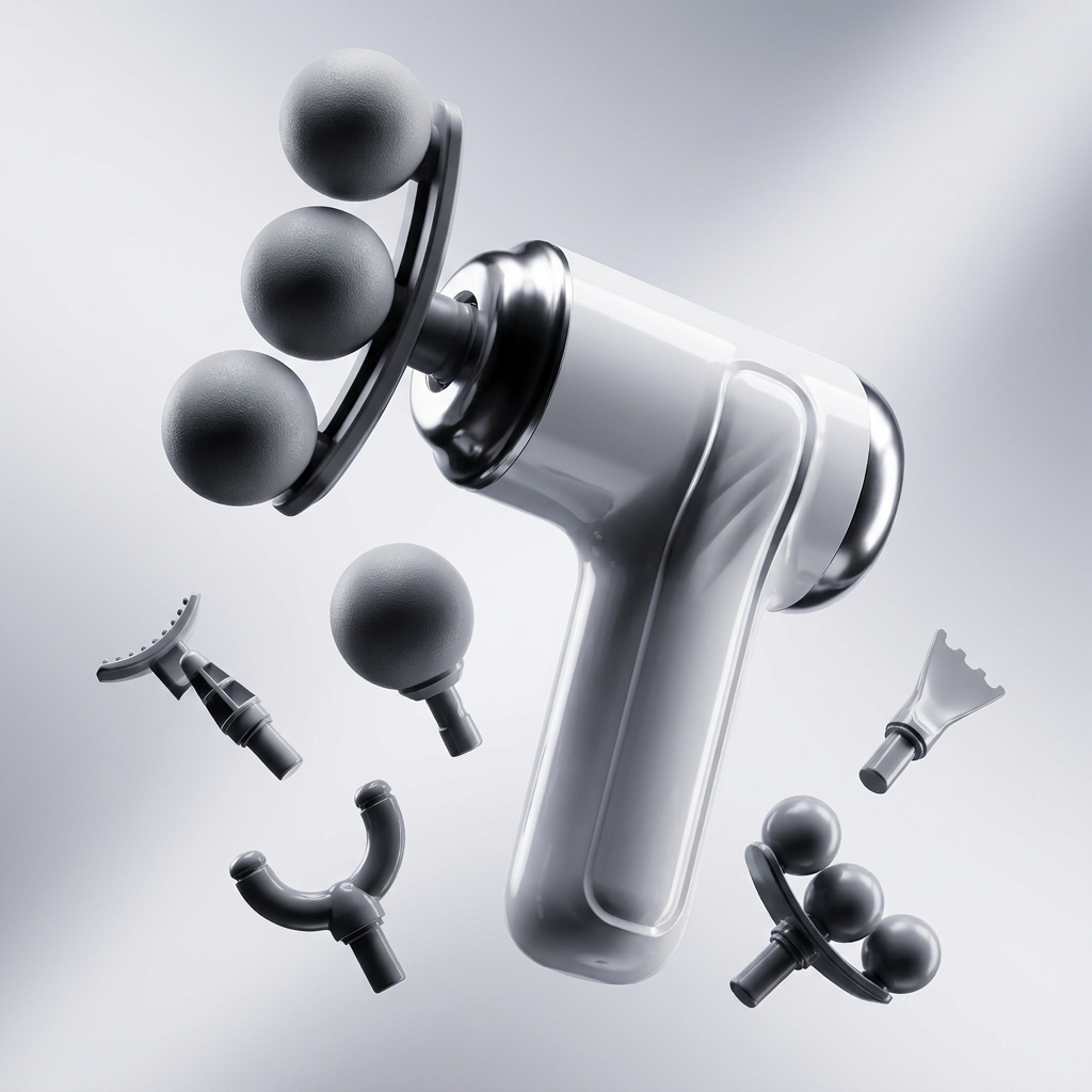9 in 1 Mini Massage Gun Rechargeable Muscle Massager, Type-C Portable Deep Massage Device thumbnail 2