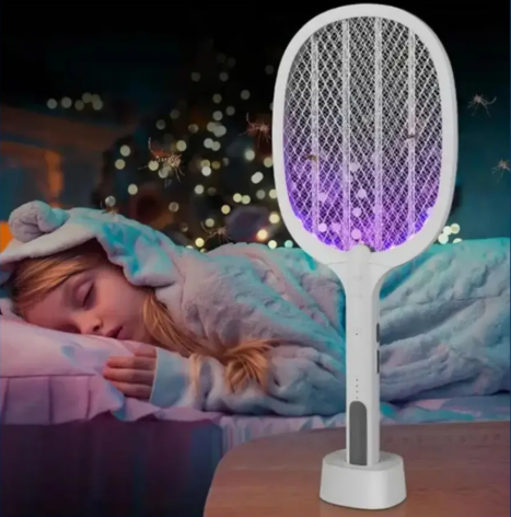 Weidasi WD-979 Rechargeable Electric Mosquito Bat Insect Racket with LED Light thumbnail 6
