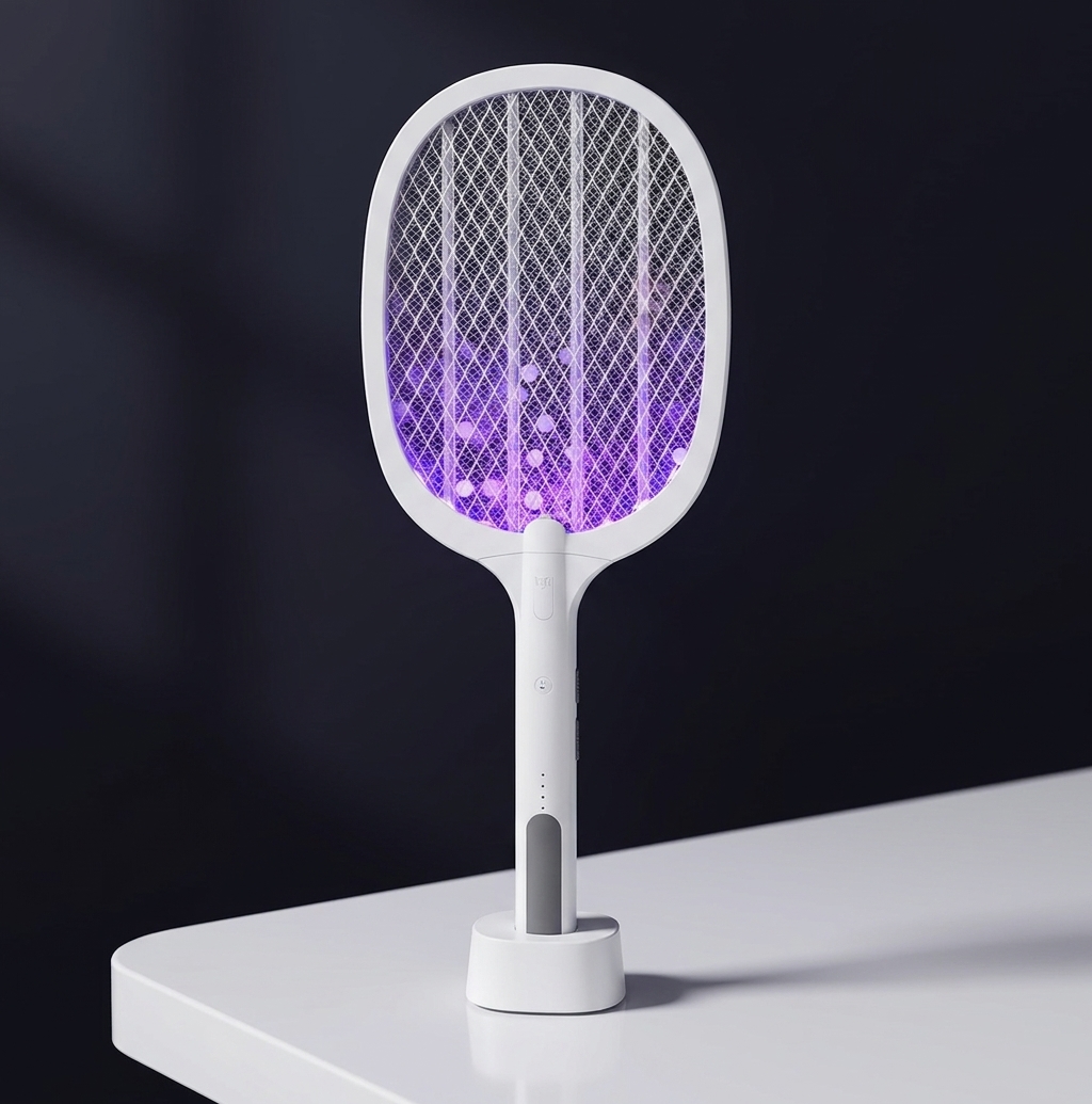 Weidasi WD-979 Rechargeable Electric Mosquito Bat Insect Racket with LED Light thumbnail 4