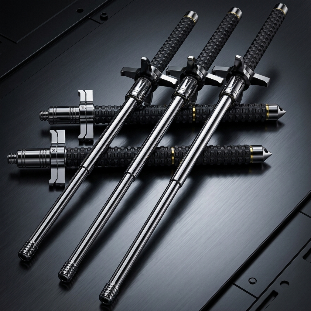 26inc Premium Self Defense Retractable Metal Stick